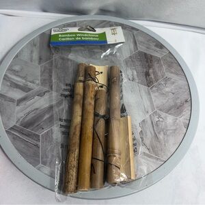 Garden Collection Bamboo Windchime Outdoor Chime Natural Wood Decor New